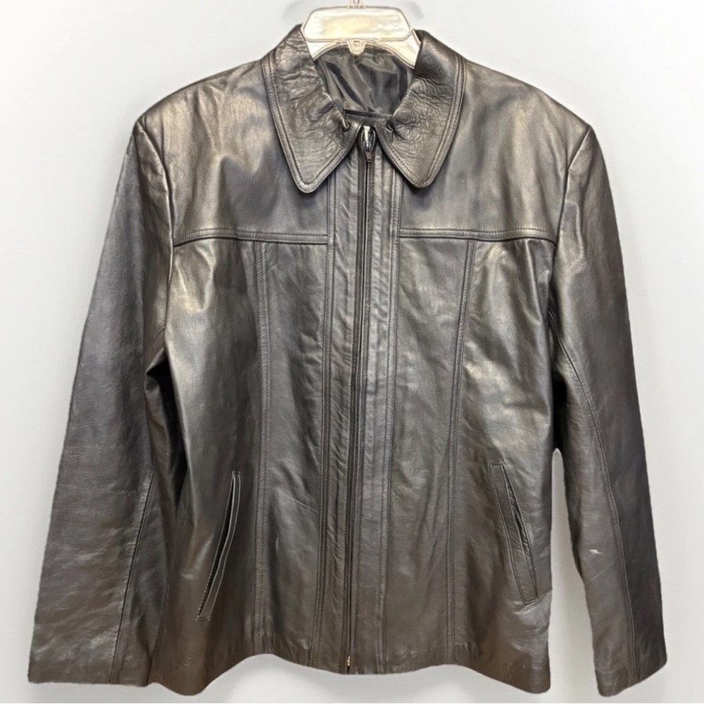 Neri México Faux Leather Black Jacket Womens Size Small #5441